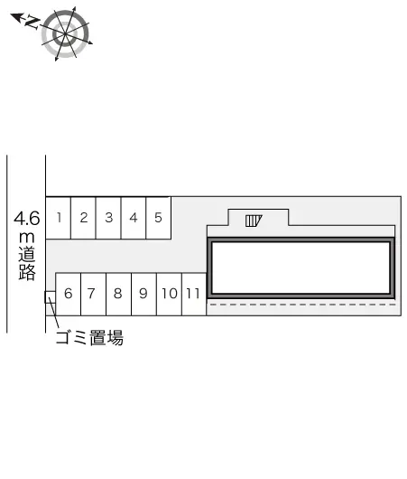 ★手数料０円★富岡市富岡　月極駐車場（LP）